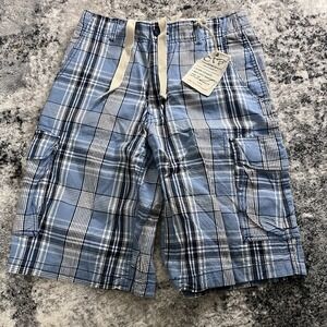 OTB Vintage Shorts Y2K Style Blue Strped Men's  Size 30‎